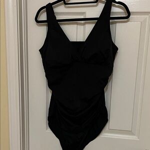 Ruby Ribbon Black one piece bathing suit size 14 women’s
